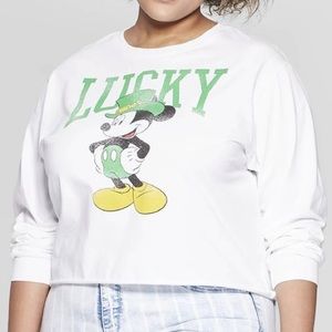 Mickey Mouse “Lucky” St. Patrick’s Day Top